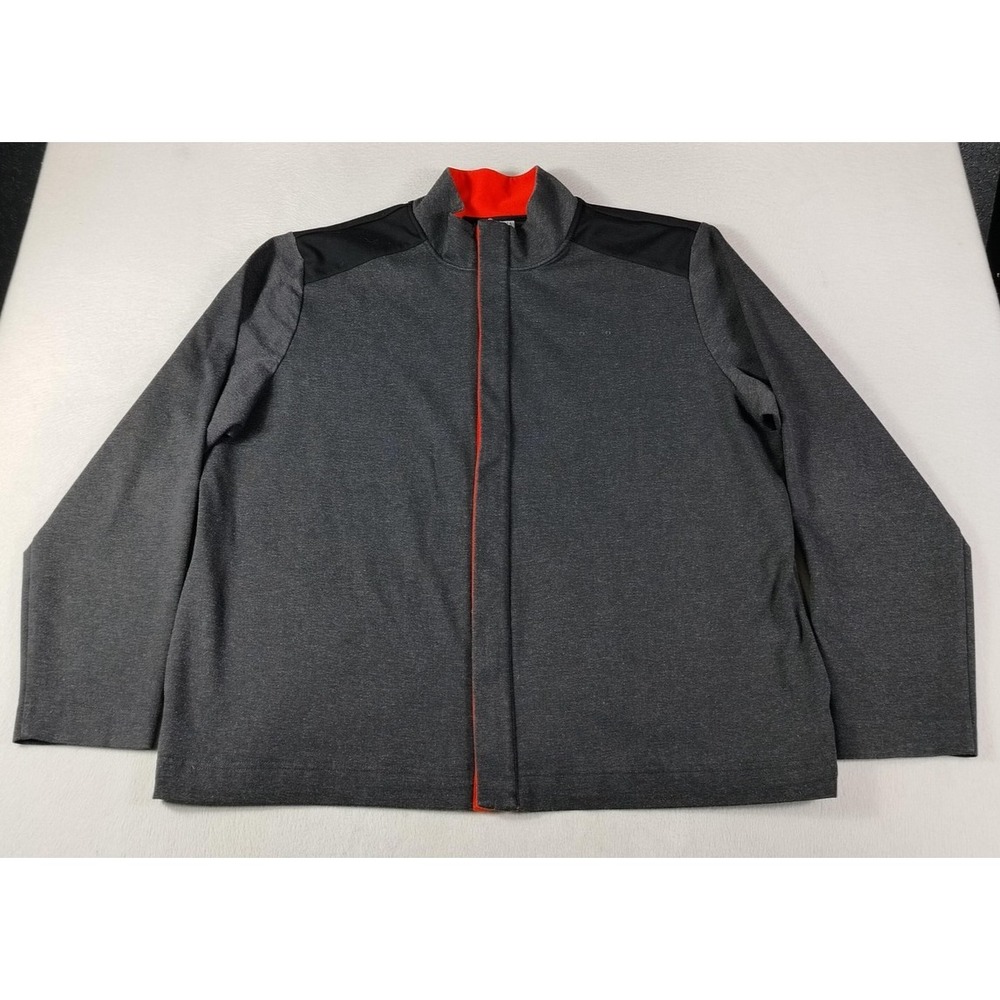 Doc & Amelia By Cintas Jacket Men 2XL Gray Full Zip Workwear Colorblock Workwear